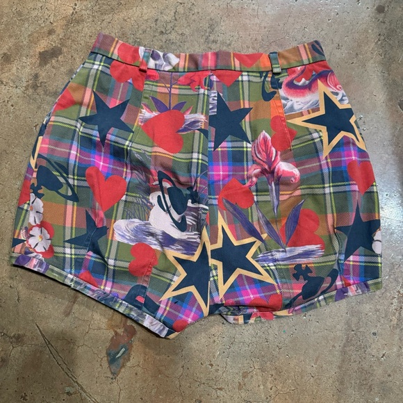Vivienne Westwood plaid sea monster print shorts 40 - Picture 3 of 11